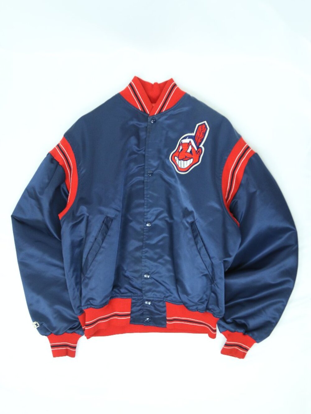 Men's Vintage Cleveland Indians Starter Bomber Jacket Size XL